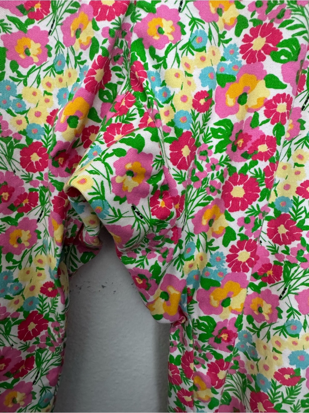 Lily Pulitzer Pants Womens 8 Ants On Parade Ditzy Floral Ankle Chinos Cotton Mid - Picture 6 of 12